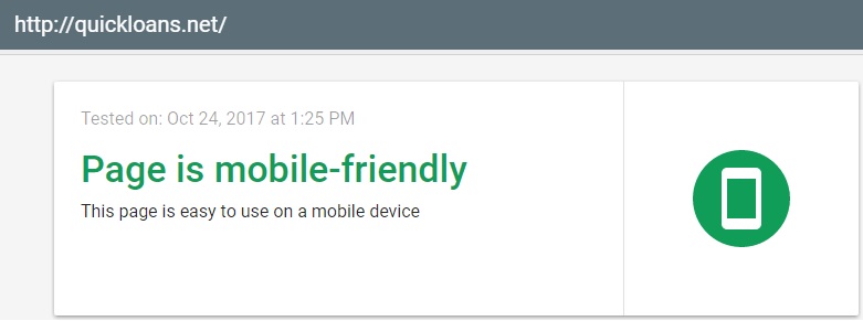Quick Loans mobile version