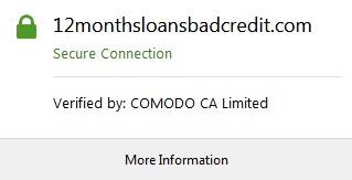 12MonthsLoansBadCredit secure connection