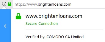 Brightenloans secure connection