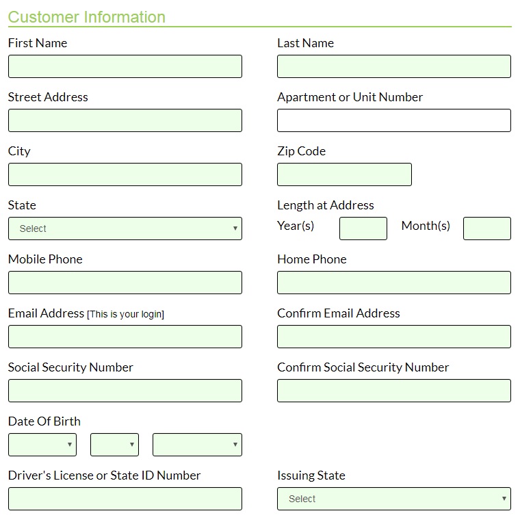 application form