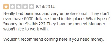 bad review