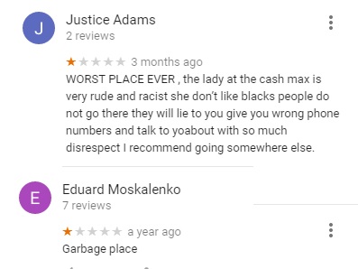 bad reviews