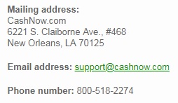 contact info