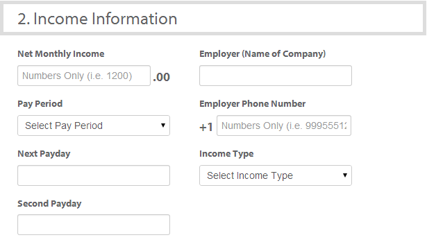 income information